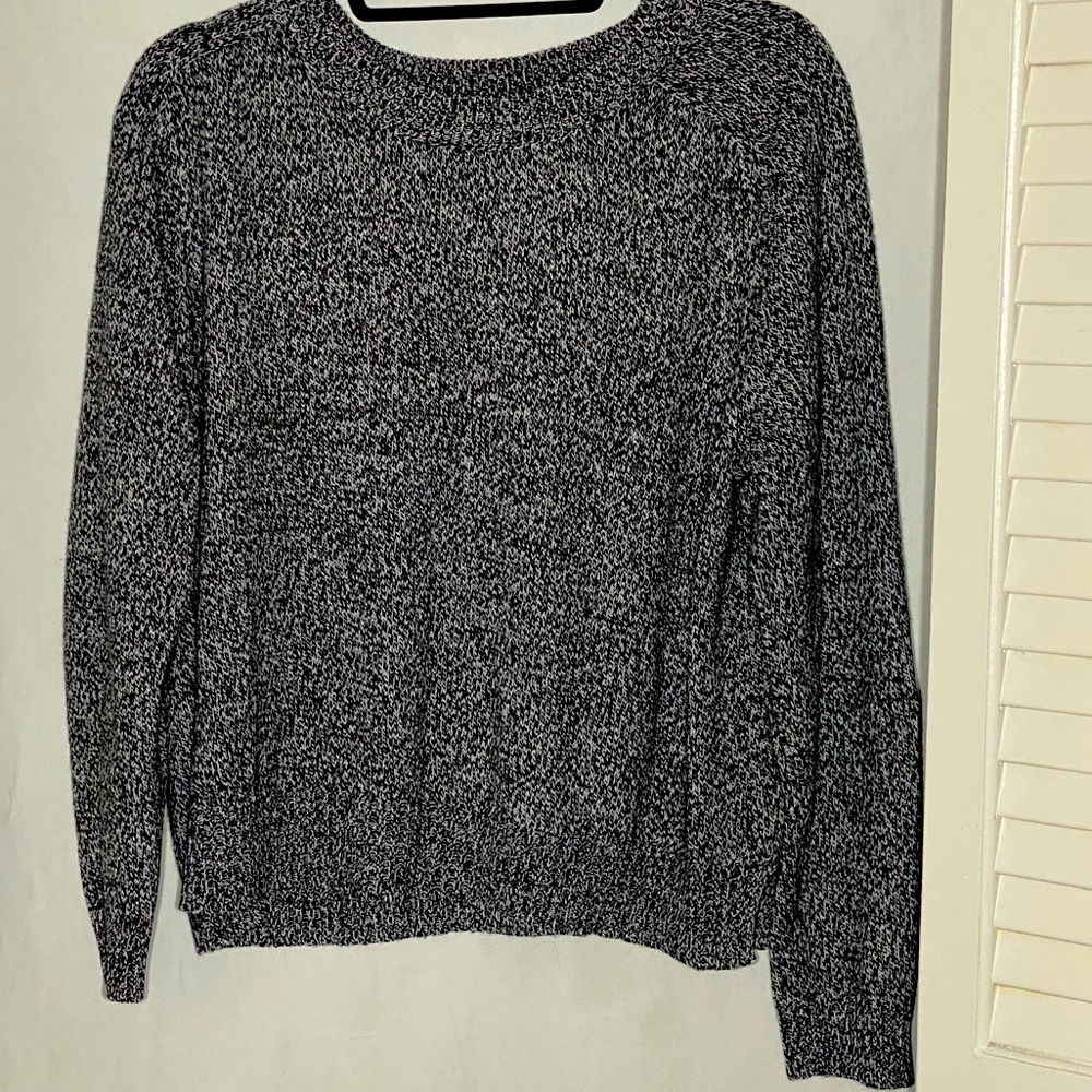 Black and white sweater